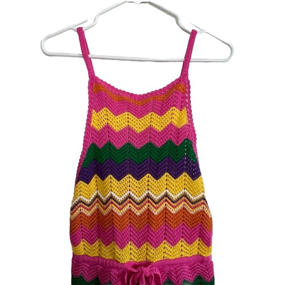 SPELL & THE GYPSY ZIGGY CROCHET ROMPER Rainbow Boho Retro Hippie Small New q16 - Picture 10 of 16